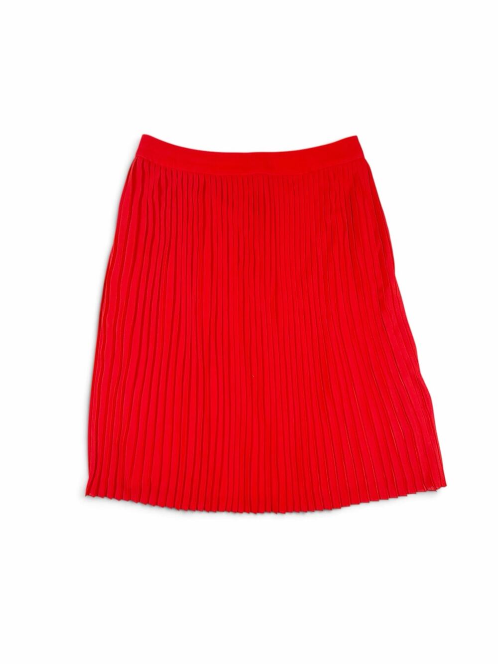 J. Crew Pleated Midi Skirt Bright Red Size 16